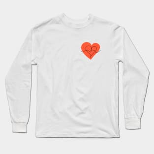 Line art heart Long Sleeve T-Shirt